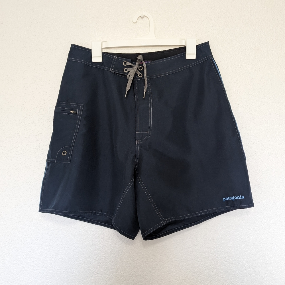 Patagonia Mens Navy Swim Board Shorts Size 34/ Large